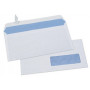 500x Enveloppes bande adhésive 110x220mm - GPV (DL)+ fenêtre - BLANC