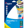 1824x Etiquettes AGIPA multi-usages- 10x22mm - A5 - BLANC